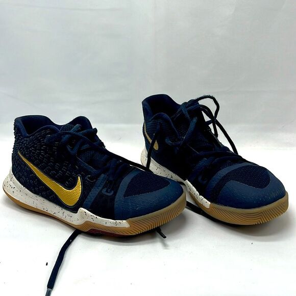 Blue and Gold Nike Kyrie Irving Shoes Youth 2 - Picture 1 of 11